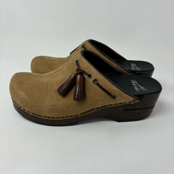Dansko Shannon Tan Leather Mule Clogs Size 37 (6.5-7) - Picture 14 of 14